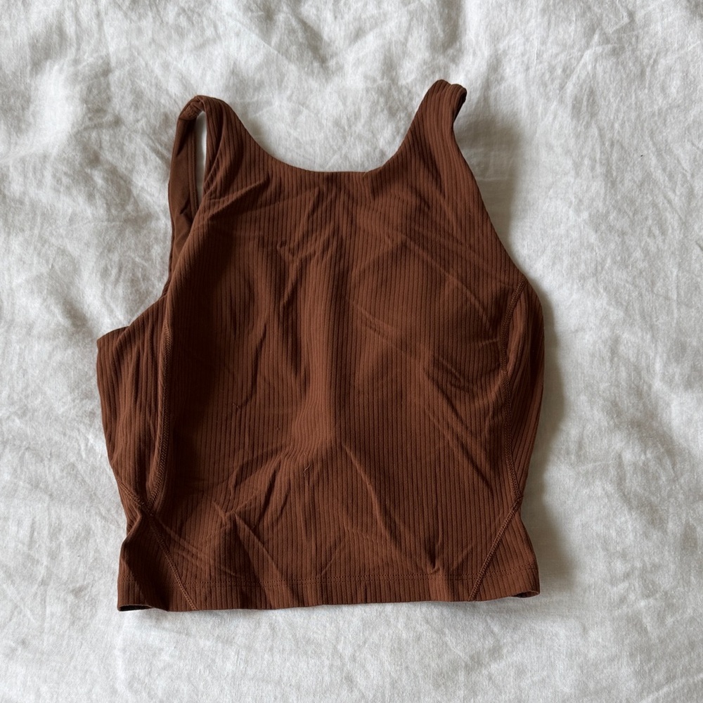 Lululemon Align High Neck Top Ribbed
